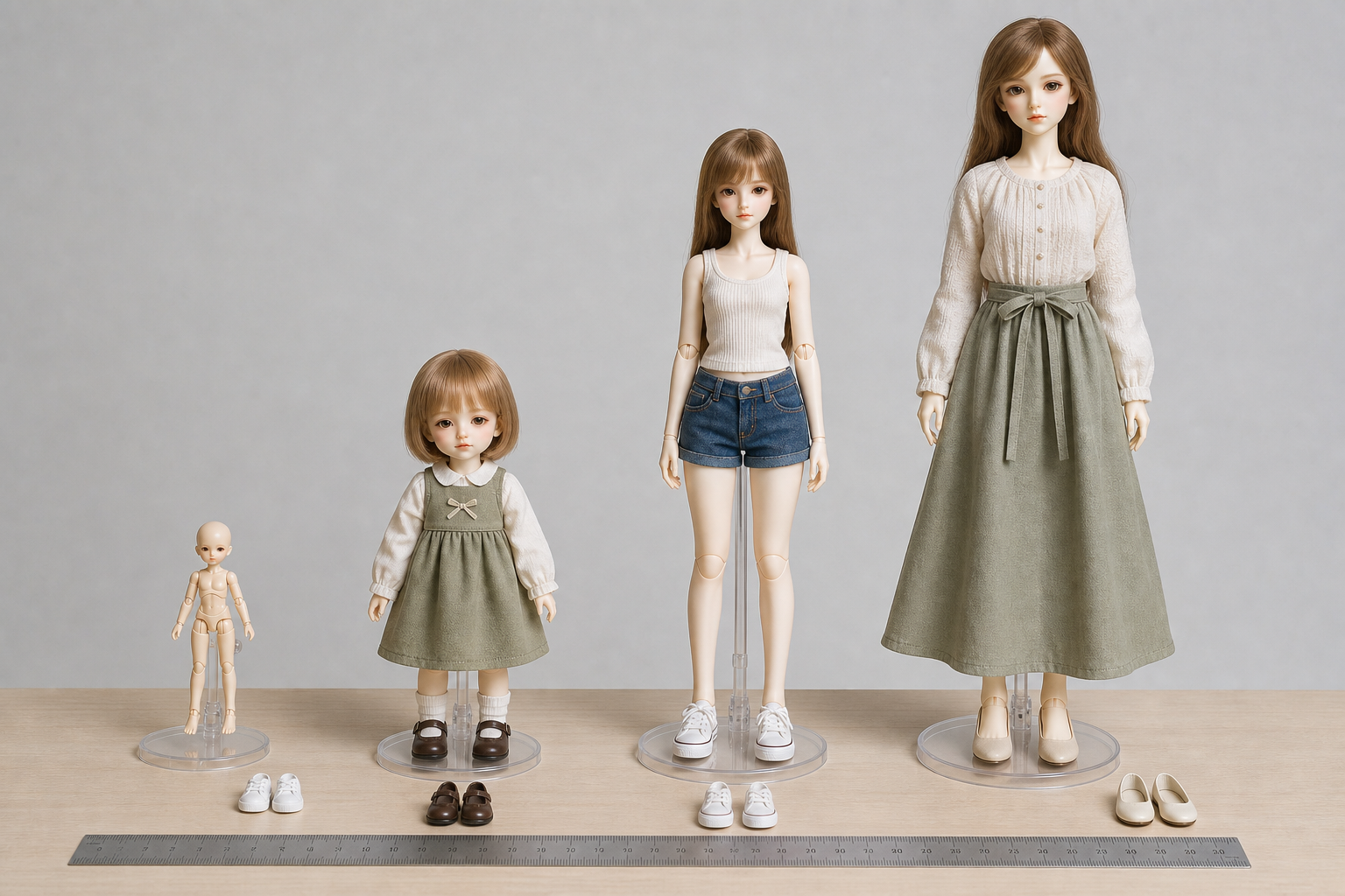 1/6・1/12ドール サイズ別完全ガイド｜互換性・おすすめ用品まとめ のイメージ